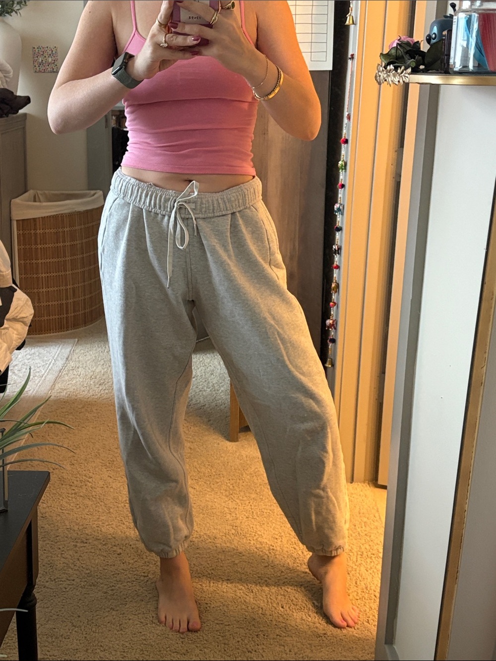 Lululemon grey jogger sweatpants - large